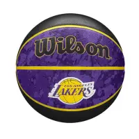 在飛比找Yahoo奇摩購物中心優惠-Wilson 籃球 NBA Lakers 紫 金 標準7號球