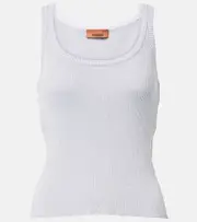 [Missoni] Missoni Lamé tank top UK 10 silver
