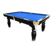 TOPONE 8FT Slate Billiard Table / Pool Table - Black Frame