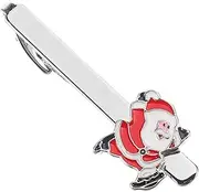 [SAFIGLE] Santa Claus Holiday Tie Clip for Men Festive Necktie Accessory Unique Christmas Daily Wear and Celebrating the Holiday Season