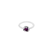 (W) Pandora February Eternity Circle Ring Purple