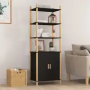 NNEVL Highboard Black 60x40x173 cm Engineered Wood