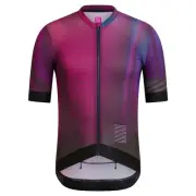 NEW Rapha Men's Cycling Jersey XL Pro Team Training Flight Print Aero Purple