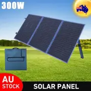 300W Folding Solar Panel Blanket Kit Camping Caravan Boat Flexible Charging Mat