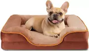 Orthopedic Dog Bed, Memory Foam Puppy Sleeping Sofa for Small Pets with Washable