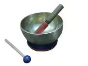 A NOTE THIRD EYE CHAKRA 1008 gm 7"dia 238 Hz TIBETAN SINGING BOWL HAND HAMMERED