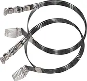 NAMOARLY 10Pcs Heavy Duty Fishing Wire Leaders Robust Steel Leaders for Saltwater Fishing High Bite Resistance Tackle for Connecting Hooks Lures for Scale Fishing