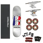 Plan B Skateboard Complete Aurelien Global 8.0" Indy Trucks, Spitfire Wheels