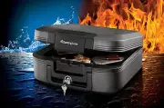 Fireproof Waterproof Safe Flood USB Jewelry Money Coin File Protection Lock Box
