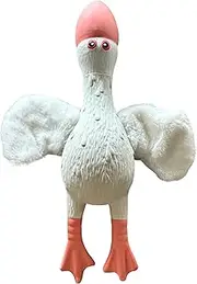 Goose Crinkle Squeaky and Interactive Dog Toy- Indestructible Chew Toys, Plush Dog Toy for Small, Medium, and Large Breed- Duck Soft Puppy Toys for Teething. (Seagull)