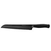 Wusthof New Performer Double-Serrated Bread Knife 23cm Blade Black