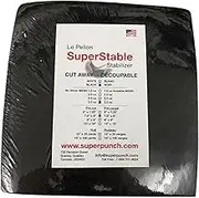 Superpunch Cutaway 3.0 oz Stabilizer, SuperStable Black Thick Cut Away for Embroidery – 7.5 inch x 8 inch, 500 Precut Sheets Superstable Machine Stabilizers Backing, Made in USA (Black)