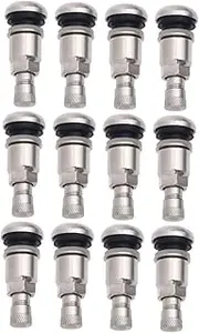 Gatuida Sets Car Valve Caps Tire Stems Black Rubber Stems for Car Tyres Leak-Tested Security Pcs