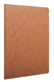 Clairefontaine: Age-Bag Stapled Notebook A4 Blank - Tobacco