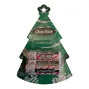 ChapStick Let's Celebrate Holiday Candy Cane Lip Balm - 4 Sticks (NEW)