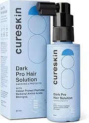 Cureskin Dark Pro Hair Solution Natural Hair Darkener With Colour Protection With Colour Protect Peptides, Darkenyl, Amino Acids And Bhringraj 60 ml Pack Of 1