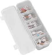 Charger Cable Cord Storage Organizer,Electronics Cable Charger Organizer Box | Stackable Charger Storage Box Case with 10 Divider for Jewelry Or Cosmetics