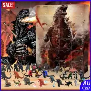 2024 Christmas Godzilla 24 Days Advent Calendar Blind Box Action Figure Toy Gift