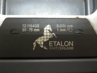 【二手】ETALON無視差千分外測分厘卡50.000-75.000mm