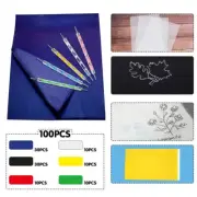 100 Sheets Carbon Transfer PaperTracing Paper Carbon Graphite Copy Paper with...