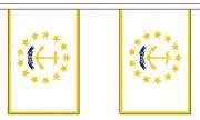 RHODE ISLAND U.S. STATE 3 metre BUNTING 10 FLAGS flag USA AMERICA AMERICAN