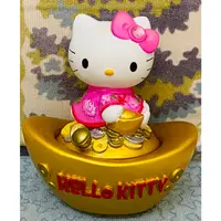 在飛比找蝦皮購物優惠-Hello Kitty 凱蒂貓 開運招財金元寶聚寶盆 擺飾 