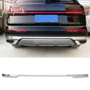 Fit For Audi SQ7 2020-2024 Silver Titanium Rear Bumper Protector Lower Strip 1P