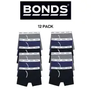 Bonds Mens Guyfront Mid Trunk Signature Fly Opening Seamfree Side 12 Pack MWXB3A
