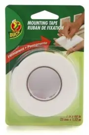 Double Sided Permanent Foam Mounting Tape Duck Brand 1 in x 60 in