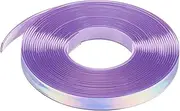 uxcell 5.47 Yards Silicone Lanyard String, 12mm Wide Bright Color Lacing Cord Laser Reflective Lanyard String for Crafts Weaving DIY Handmade Bracelets Clothes Keychain, Purple