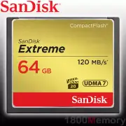 GENUINE SanDisk 64GB Extreme Compact Flash CF Card 800X To 120MB/s UDMA7 64G