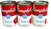 Campbell's Tomato Unsalted Condensed Soup 10.75 oz 3 Cans Campbells