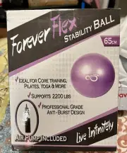 Forever Flex Stability Ball 65cm Air Pump Included Live Infinitely