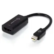 ALOGIC Elements 20cm Mini DisplayPort to HDMI Adapter - Male to Female - BlackCommercial Packaging