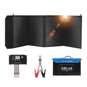 300W Folding Solar Panel Kit 12V Mono Caravan Camping Power Battery +Controller