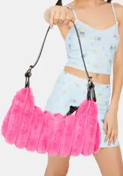 [Skinnydip] Cire Pink Fluff Shoulder Bag