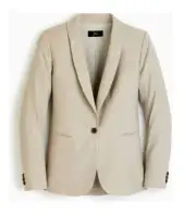 J. Crew Parke stretch linen blazer, Flax beige, size 0 **Orig. $195**