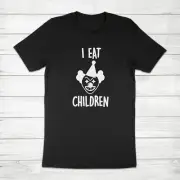 I Eat Children Scary Clown Circus Halloween Funny Offensive Horror Tee T-Shirt