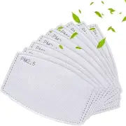 100 Pcs PM2.5 Filters 5 Layers Activated Carbon Filters Breathing Insert Sealed