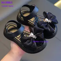 在飛比找Yahoo!奇摩拍賣優惠-(兒童涼鞋）女童涼鞋新款夏季正韓兒童學生中大童寶寶軟底沙灘鞋