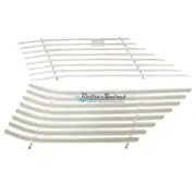 WHITE VENETIAN BLIND AUTO SHADE FOR TOYOTA LEXCEN WAGON SIDES PAIR SEPTEMBER