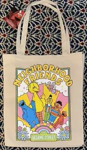 2024 Official Primark UK Exclusive Sesame Street Tote Bag Elmo Big Bird Bert NEW