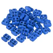 Cord Locks, 30 Pack Oval Spring Toggle Stopper, Sky Blue