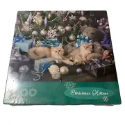 New Springbok CHRISTMAS KITTENS Jigsaw Puzzle 1000 Pcs XZL6164 Vintage Hallmark