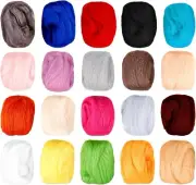 20 Colors Needle Felting Wool Fibre Wool Roving Felting Wool Needle Felting