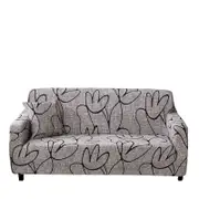 ANYHOUZ 4 Seater Sofa Cover Light Gray Style and Protection For Living Room Sofa Chair Elastic Stretchable Slipcover