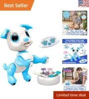 Adorable Remote Control Robot Puppy - LED, Sounds & Gesture Control for Kids