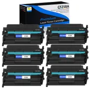 6PK 58A CF258A With Chip Toner Cartridge For HP LaserJet Pro M404 M404dn M428fdw