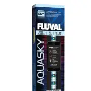 Fluval Aquasky LED Aquarium Light 12 Watts RGB 6500K Remote Control 3 Year Wa...