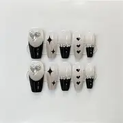 Full Cover Ballet Korean Handmade Manicure Heart Shape Decorative Manicure Wearable Artificial Nail Tips